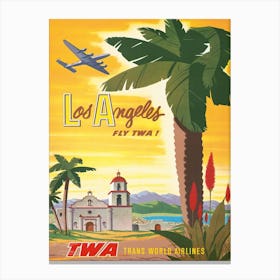 La Twa 1960s Vintage Poster Canvas Print