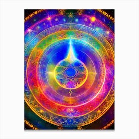 Psychedelic Circles Canvas Print