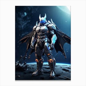 Bat In Cyborg Body #4 Canvas Print