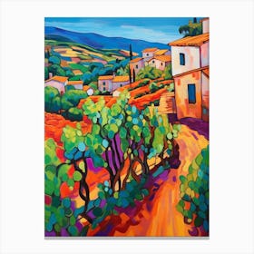 Agrigento Italy 2 Fauvist Painting Canvas Print