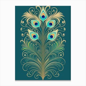 Peacock Feathers Canvas Print