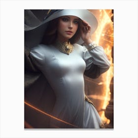 Mysterious Woman Canvas Print