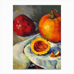 Acorn Squash Cezanne Style vegetable Canvas Print
