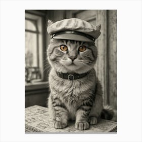 Cat In A Hat 7 Canvas Print