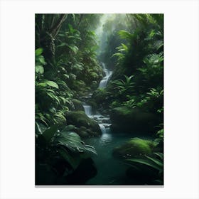 Tropical Rainforest On The Savannah Canvas Print