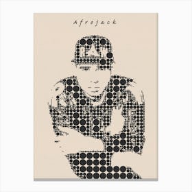 Afrojack Minimal Canvas Print