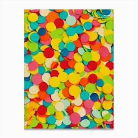 Abstract Confetti  Canvas Print