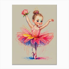 Little Ballerina 1 Canvas Print