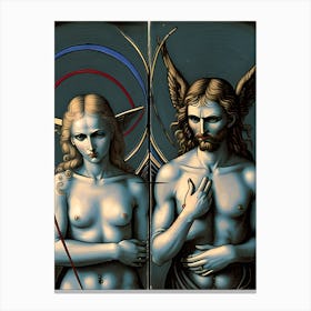 Adam And Eve 1 Canvas Print