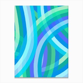 Rainbow Arch - Blue 3 Canvas Print