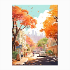 Manila In Autumn Fall Travel Art 4 Canvas Print