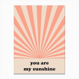 You Are My Sunshine Canvas Print