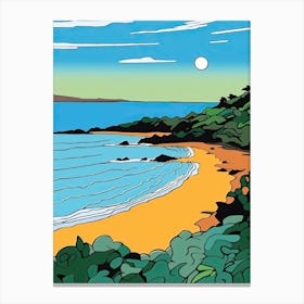 Minimal Design Style Of Byron Bay, Australia 7 Canvas Print