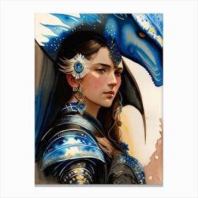 Blue Dragon 1 Canvas Print