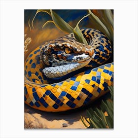 Hognose Snake Painting Canvas Print