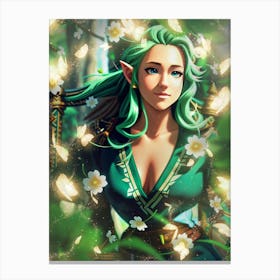 Elf Of The forest Canvas Print