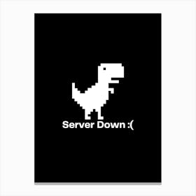 Server Down Canvas Print