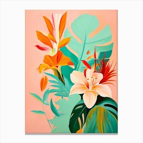 Tropical Flowers 8 Canvas Print