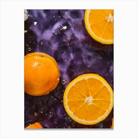 Oranges In Water Canvas Print