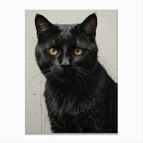 Black Cat 1 Canvas Print