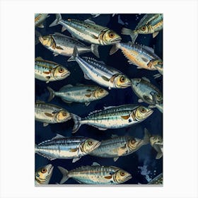 Sardine Fish Canvas Print