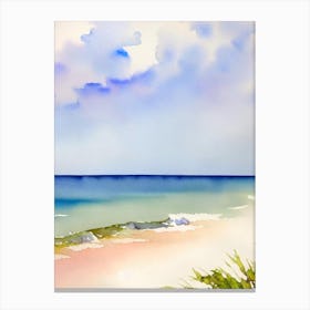 Delray Beach 3, Florida Watercolour Canvas Print