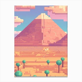 Pixel Art Wall Art For Living Room 5 Canvas Print