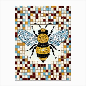 Mosaic Bee Canvas Print