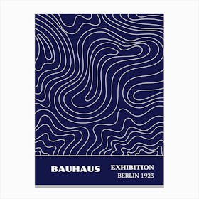 Bauhaus Blue Exhibition 35 Canvas Print