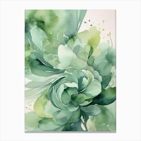 Watercolour Floral Painting Canvas Print