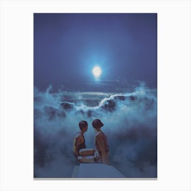 Moonlight Lovers Canvas Print