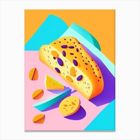 Biscotti Bakery Product Matisse Inspired Pop Art Canvas Print