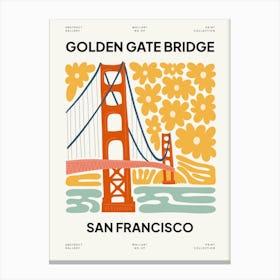 Golden Gate San Francisco Travel Matisse Style Canvas Print