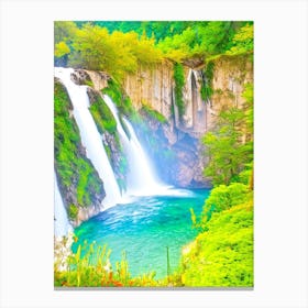 Kravice Waterfalls, Bosnia And Herzegovina Majestic, Beautiful & Classic (1) Canvas Print