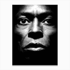 Miles Davis Line Art Illustration 1 Canvas Print