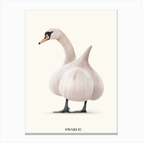 Swarlic White Canvas Print