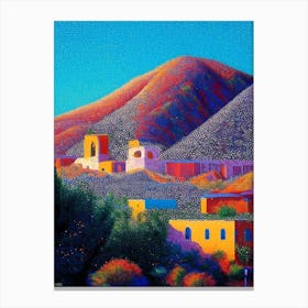 Rio Rancho, City Us  Pointillism Canvas Print