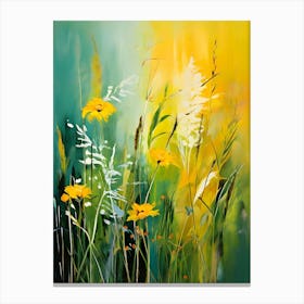 Yellow Wildflowers 1 Canvas Print