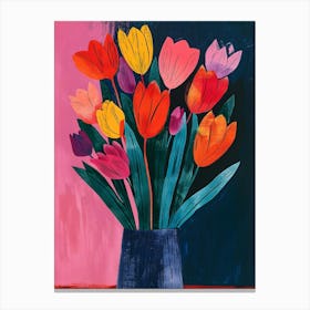 Tulips In A Vase 1 Canvas Print