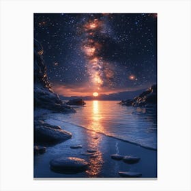 Night Sky With Stars 10 Canvas Print