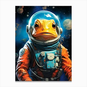 Frog In Space 1 Canvas Print
