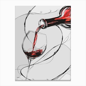 Wine Pouring 1 Canvas Print