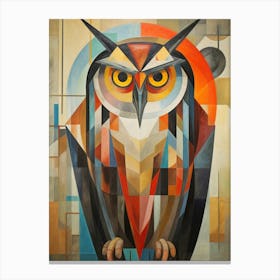 Owl Abstract Pop Art 1 Canvas Print