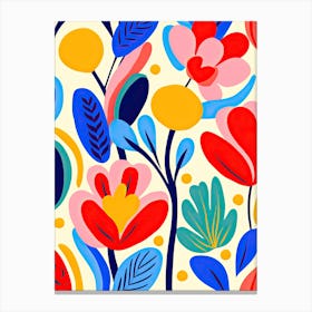 Bouquets of Joy: Matisse's Inspiration at the Flower Market Canvas Print
