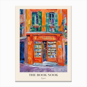 Lyon Book Nook Bookshop 2 Poster Canvas Print