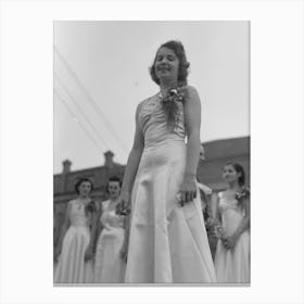 Untitled Photo, Possibly Related To Judges Who Selected The Queen Of The National Rice Festival, Crowley Canvas Print