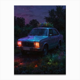 Car At Night 2 Canvas Print