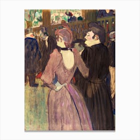 La Goulue And Her Sister (1892) 1, Henri de Toulouse-Lautrec Canvas Print