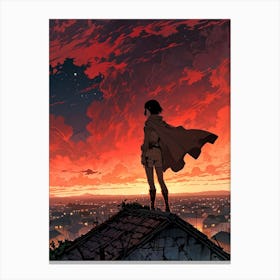 Attack On Titan Anime Manga Canvas Print