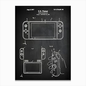 Video Game Switch Patent Print Handheld Video Game Patent Switch Game Controller Patent Game Poster Video Game Art Eg6011 Canvas Print